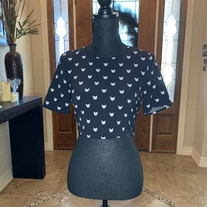 Cat Crop Top